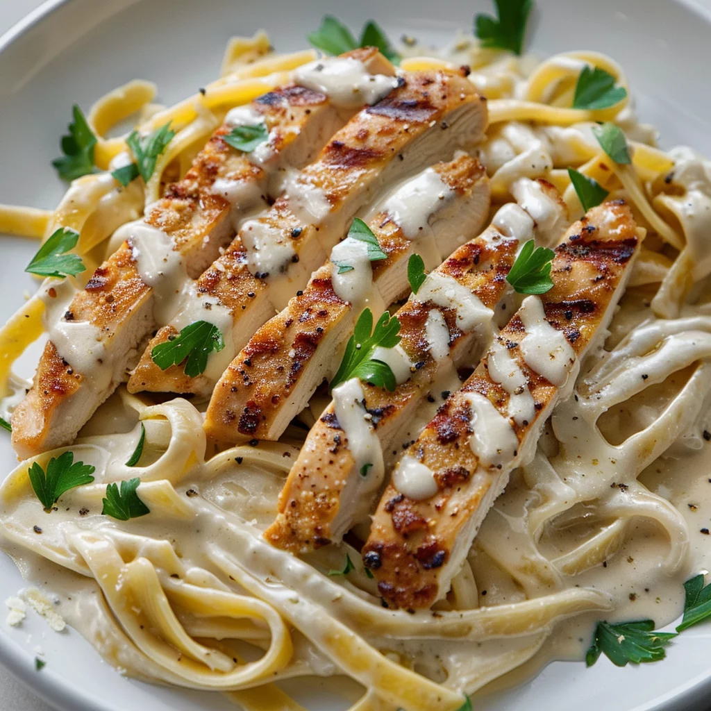Sous Vide Creamy Chicken Alfredo