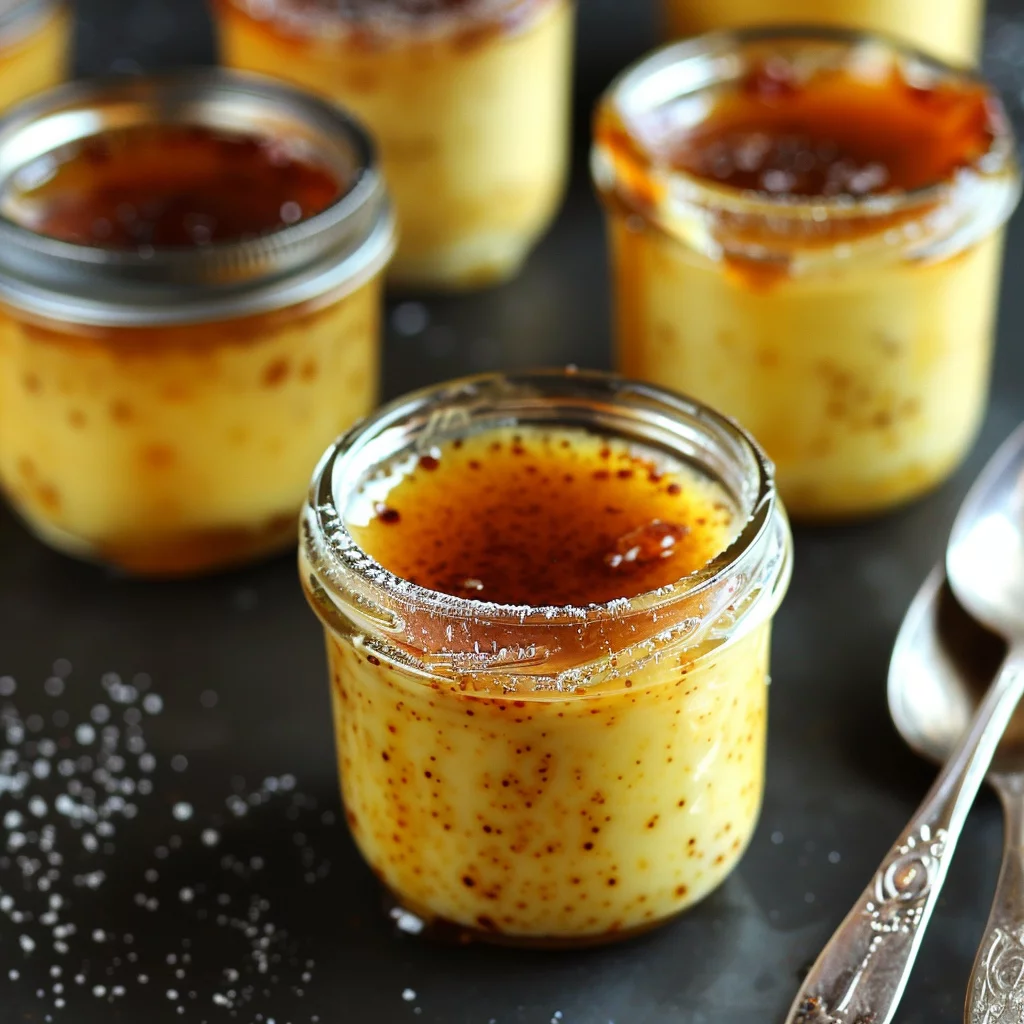 sous vide creme brulee serving