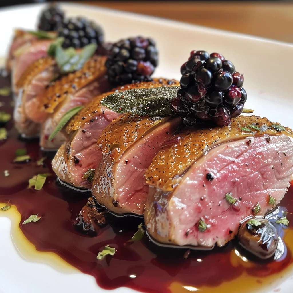 sous vide duck breast with blackberry sage sauce ingredients