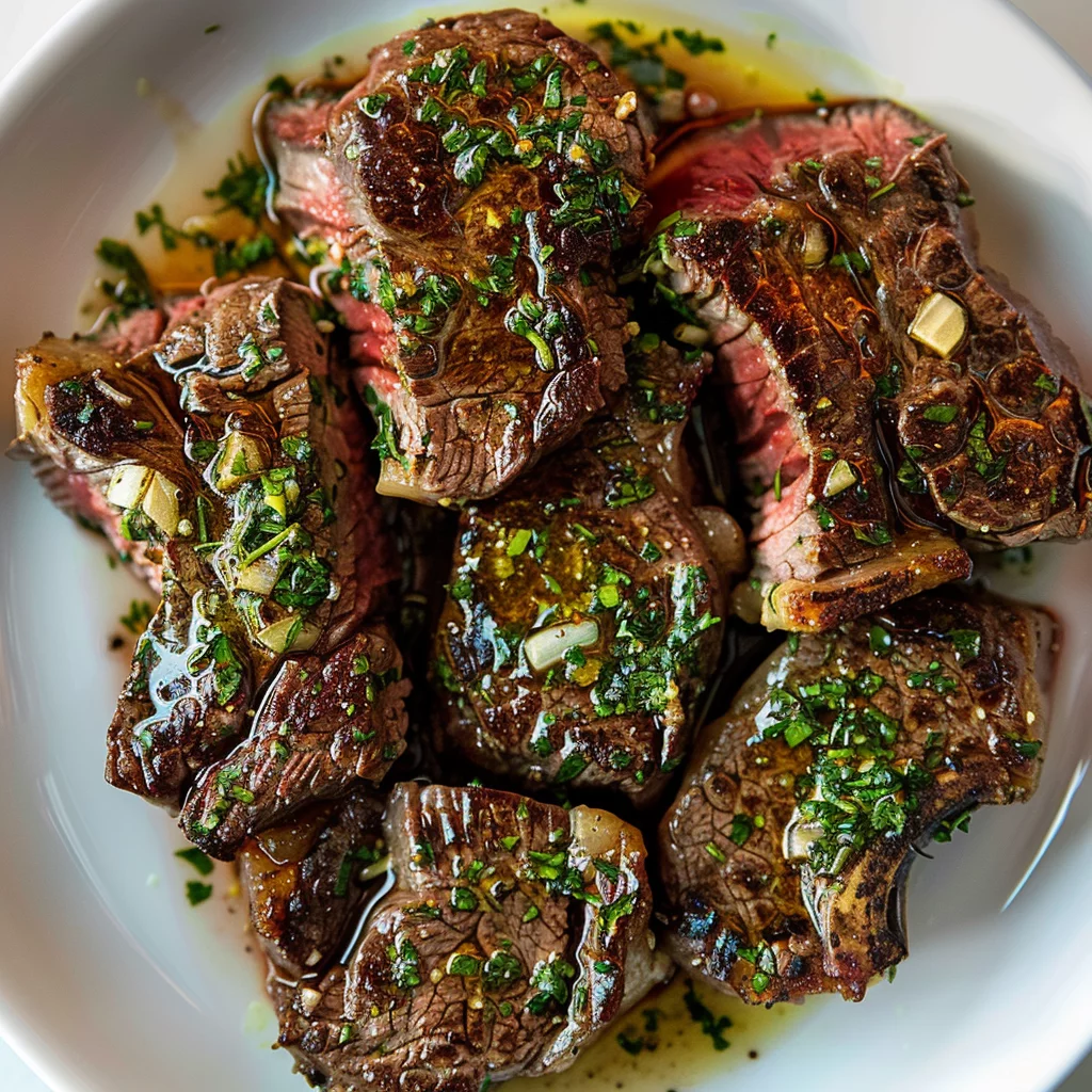 sous vide garlic herb steak ingredients