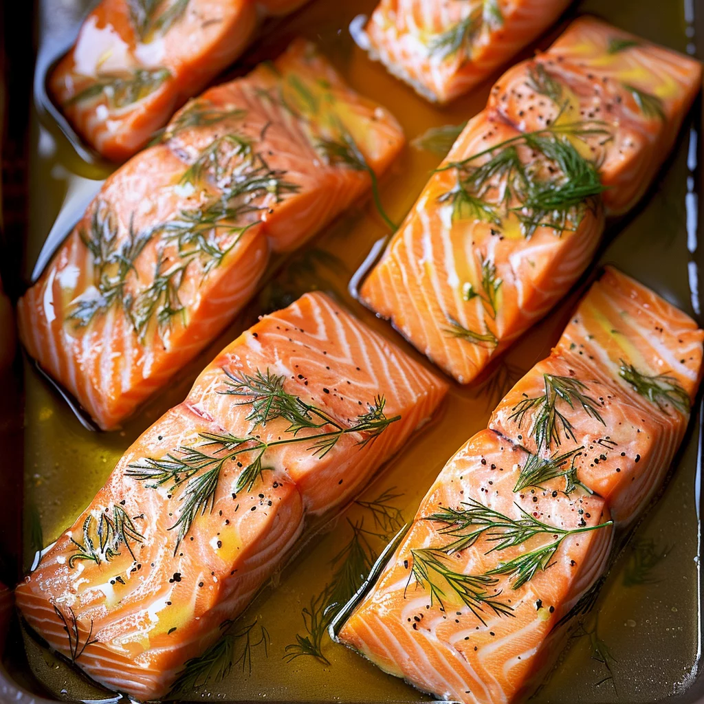 sous vide lemon dill salmon ingredients