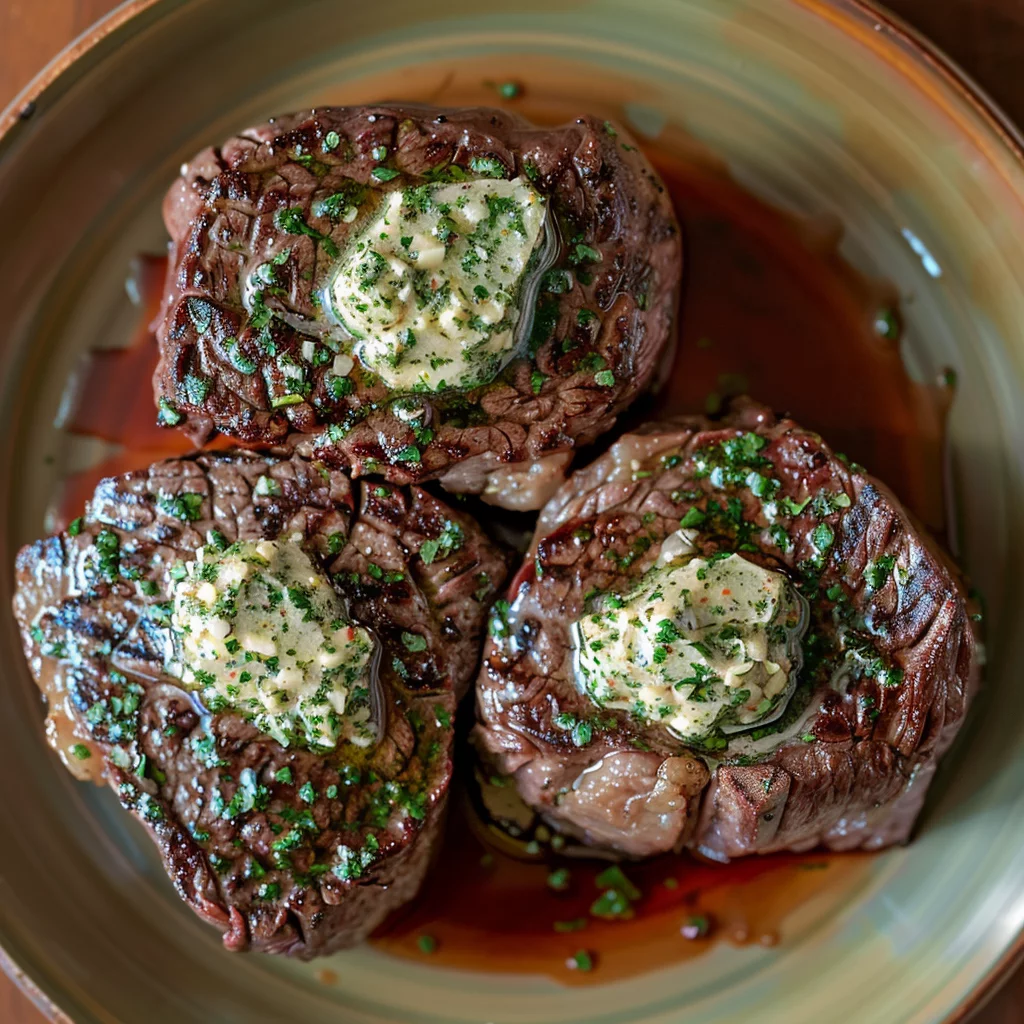 sous vide ribeye steak with garlic herb butter ingredients