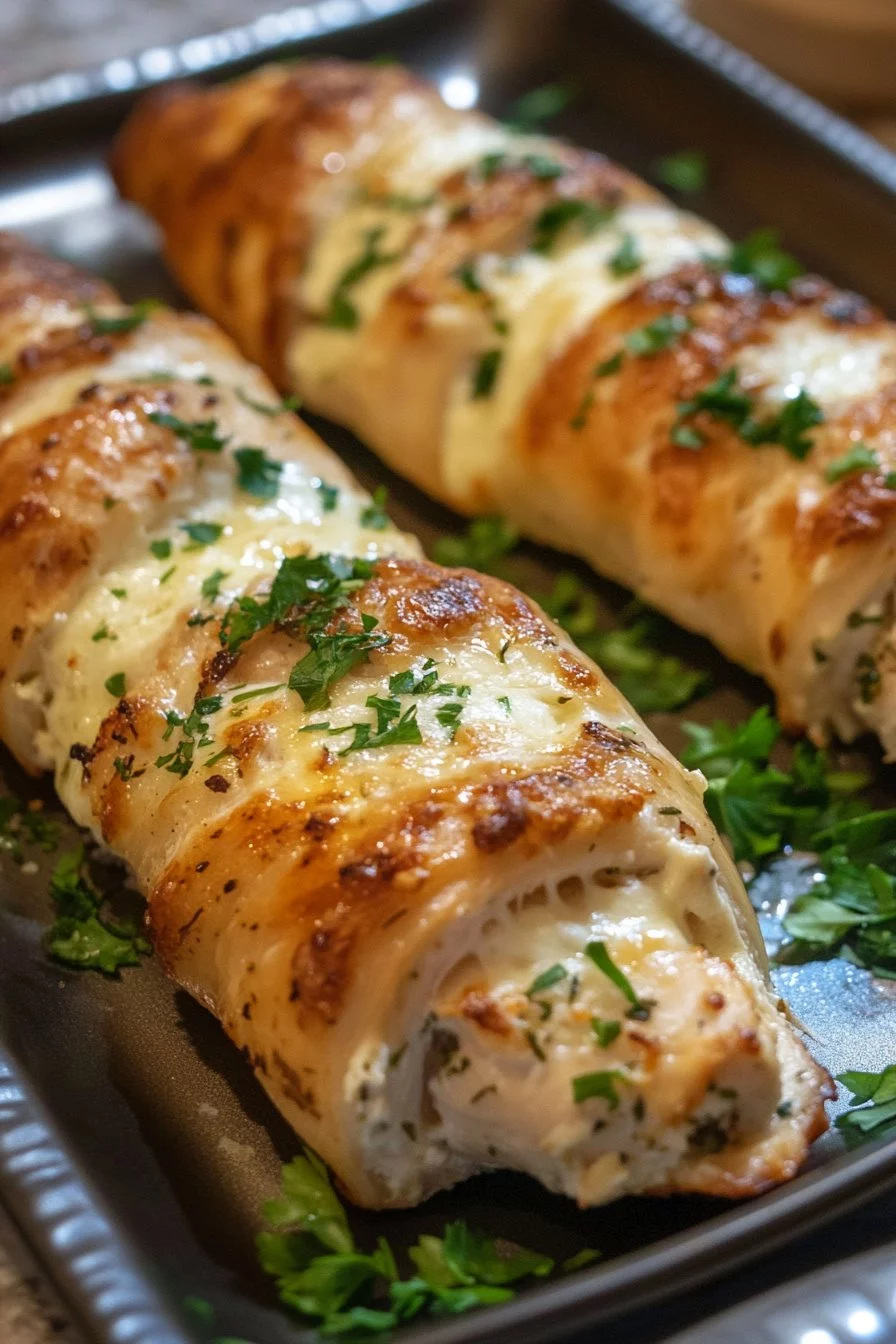 Herbed Ricotta Stuffed Chicken Rolls