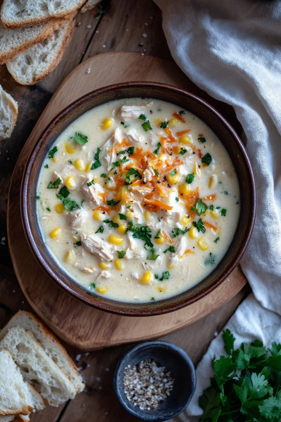 Crockpot Chicken Corn Chowder