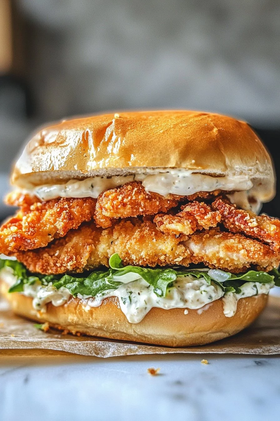 Crispy Chicken Caesar Sandwich