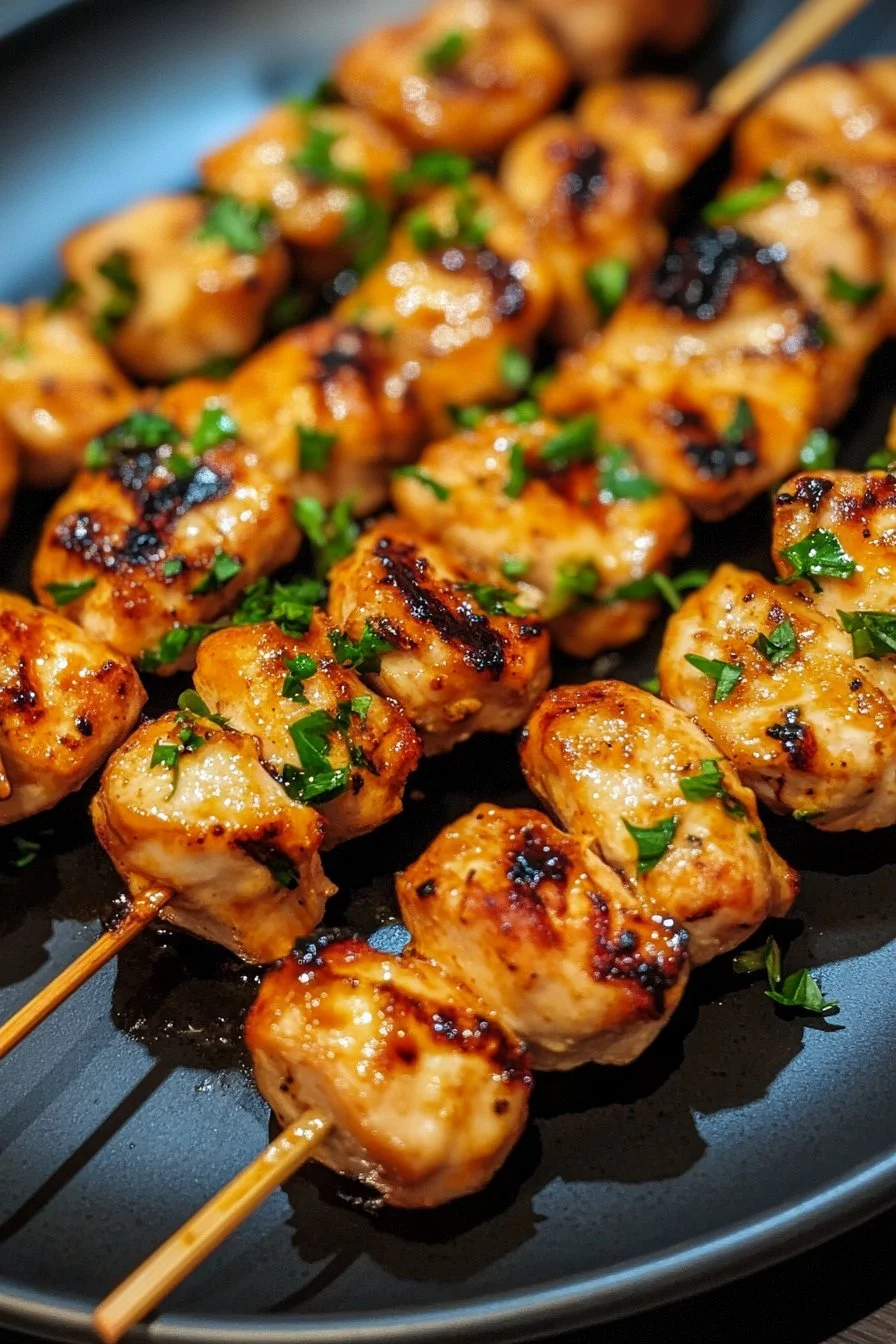Bang Bang Chicken Skewers