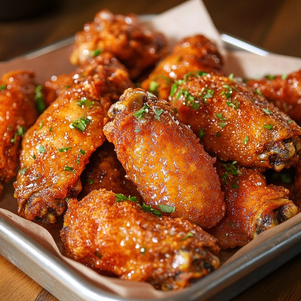 Crispy dry rub chicken wings with a flavorful spice blend