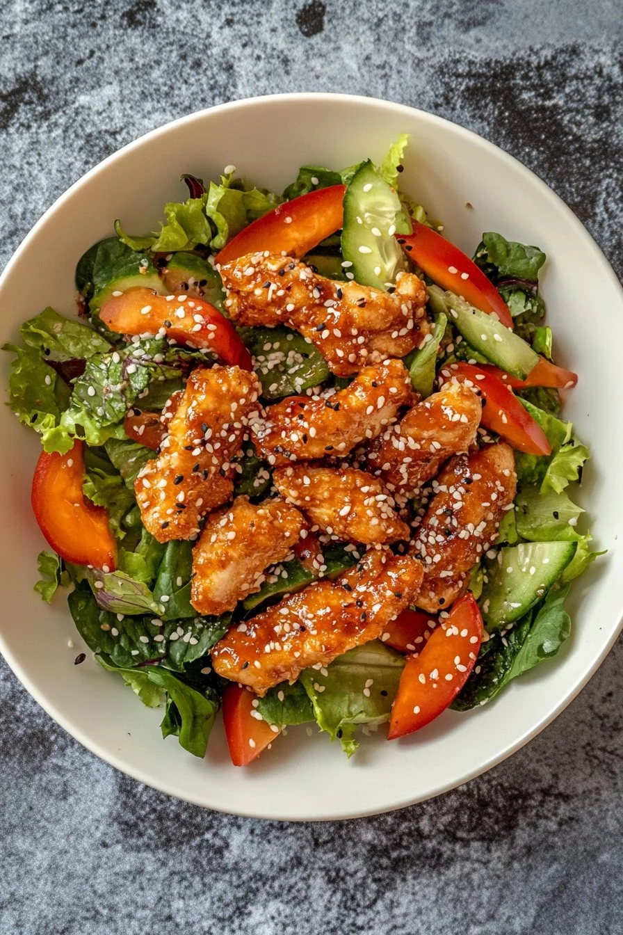 Crunchy Asian Sesame Chicken Salad