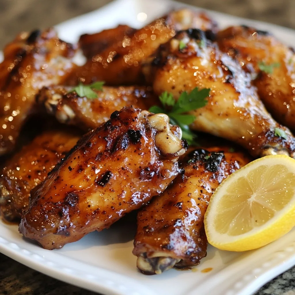 Deliciously crispy Lemon Pepper Wings served with a side of dipping sauce