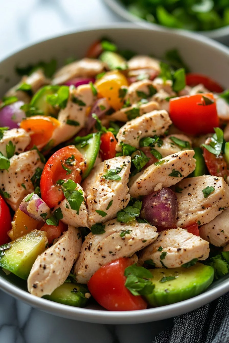 The BEST Healthy Chicken Salad