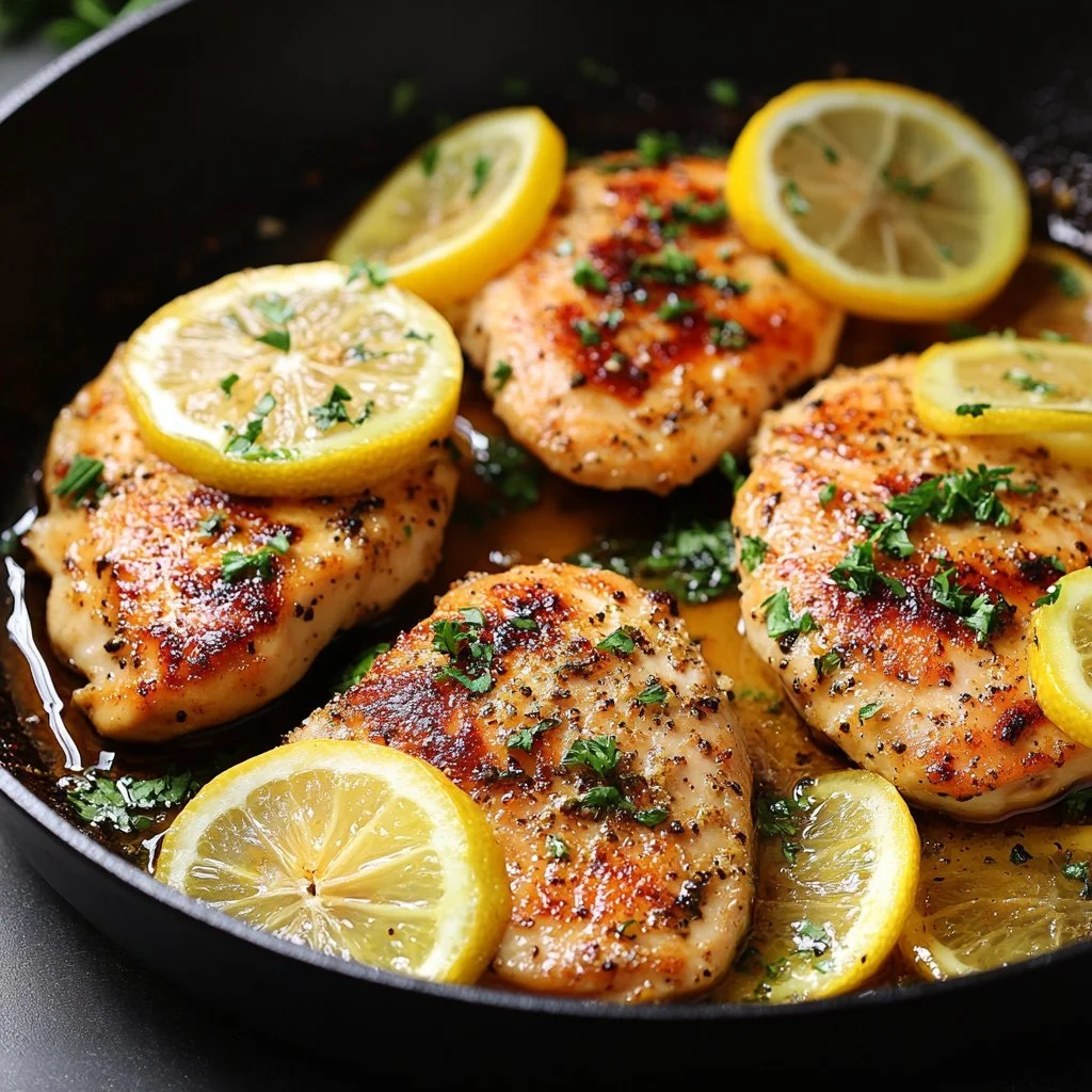 Crispy roasted whole chicken served on a platter with herbs and sides