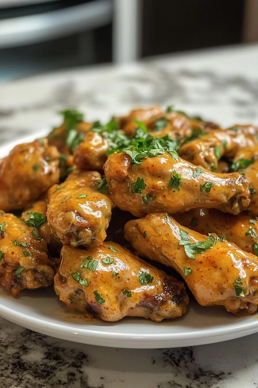 Chicken Wings in Spicy Cream Sauce