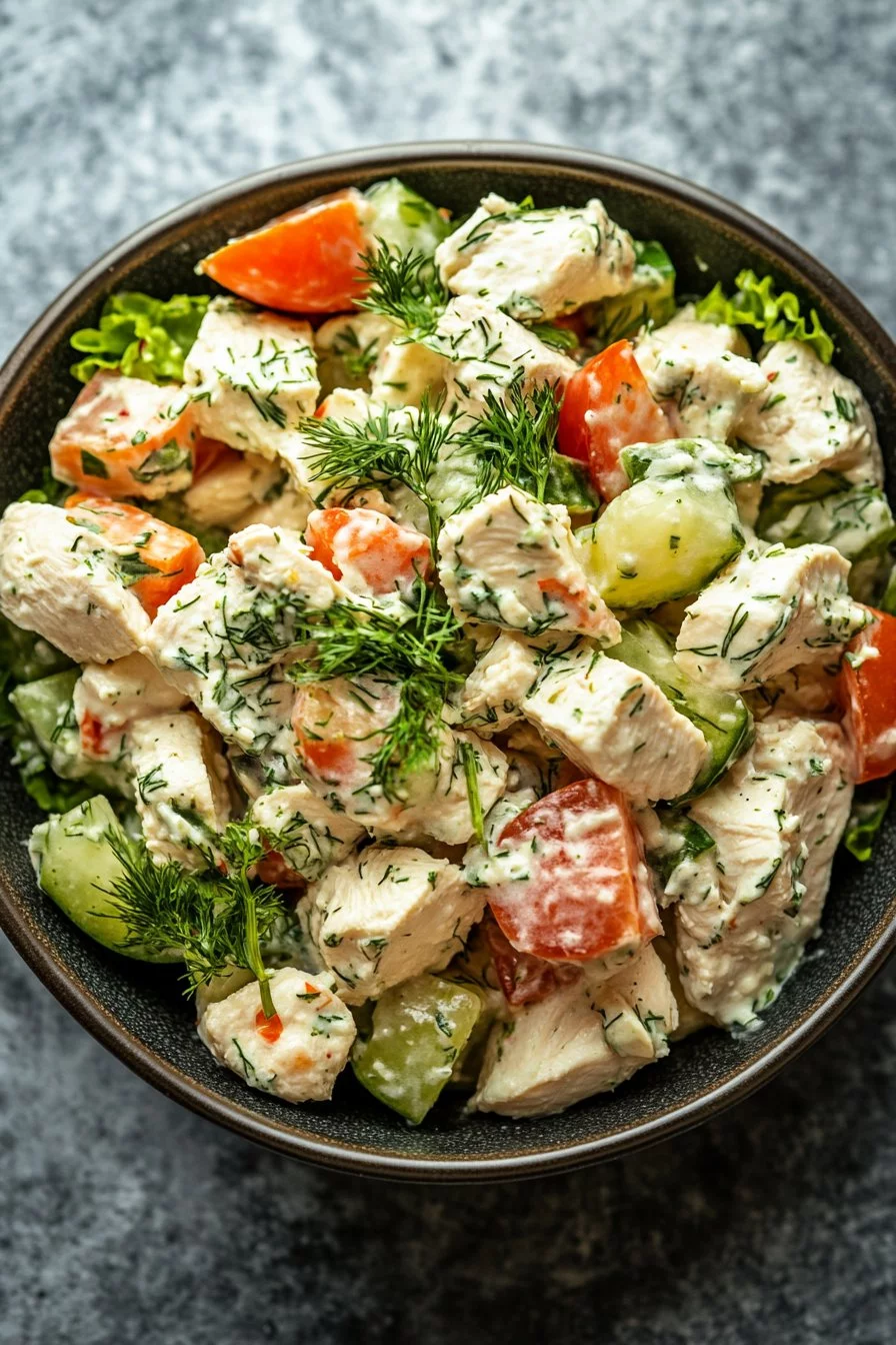 Healthy Dill Chicken Salad