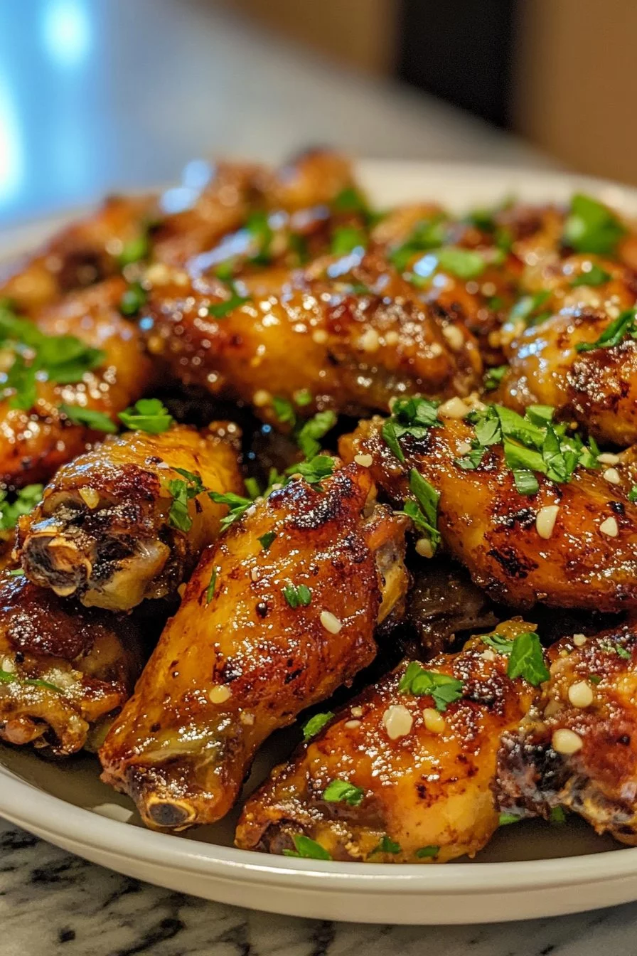 Delicious Honey Garlic Parmesan Wings