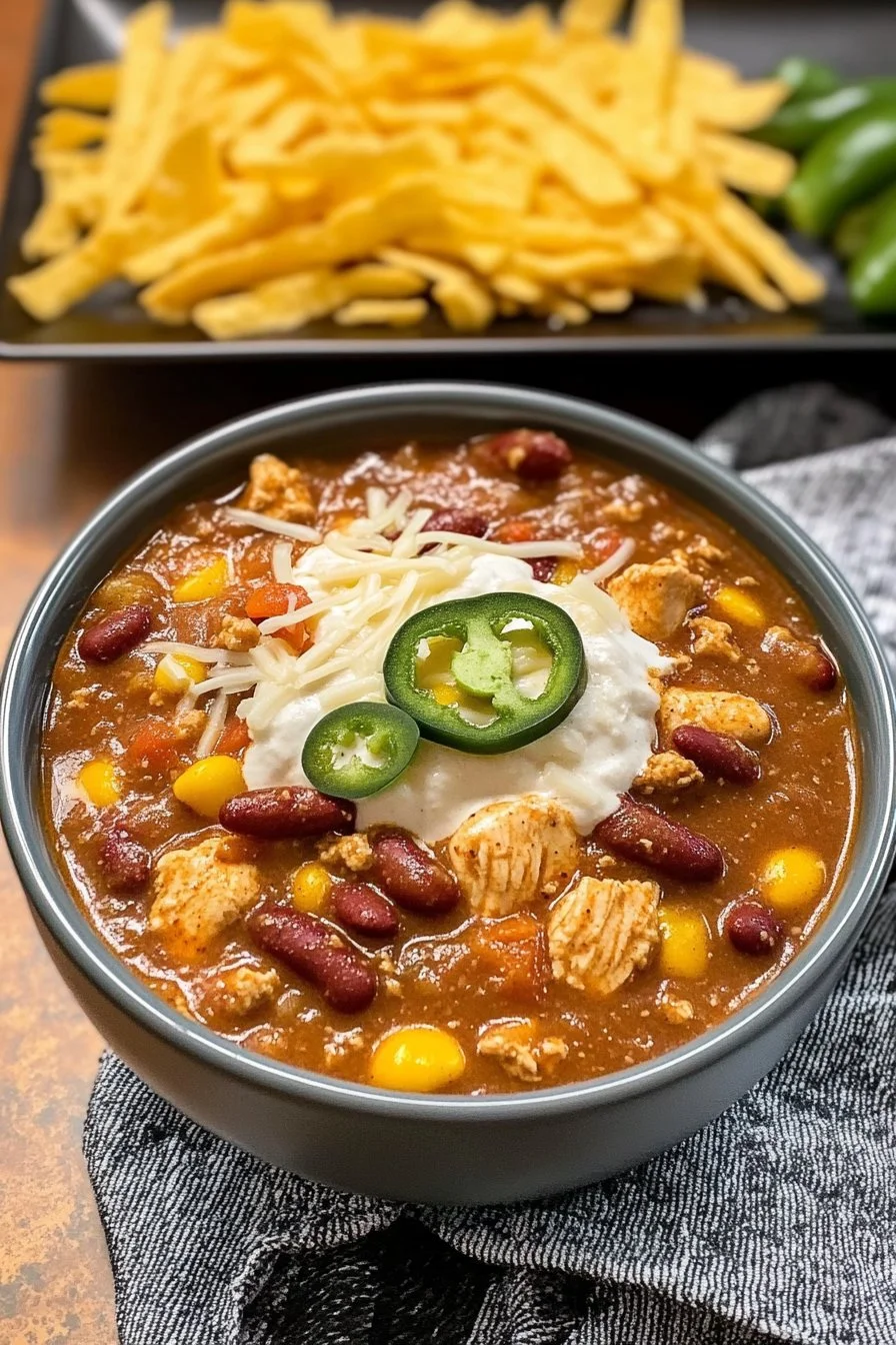 Chicken Jalapeño Popper Chili