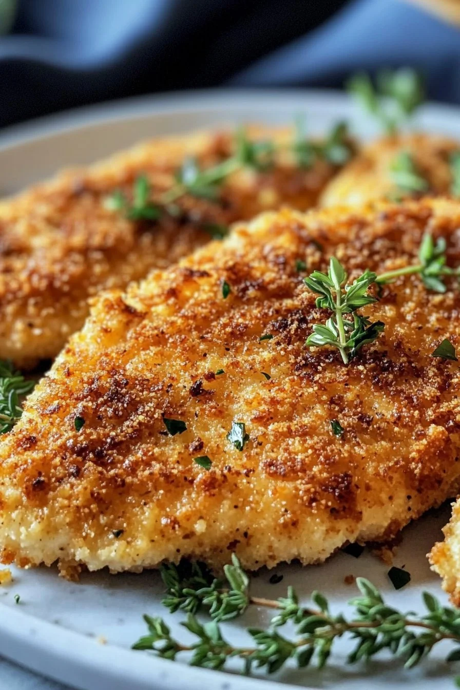Baked Breaded Chicken Cutlets