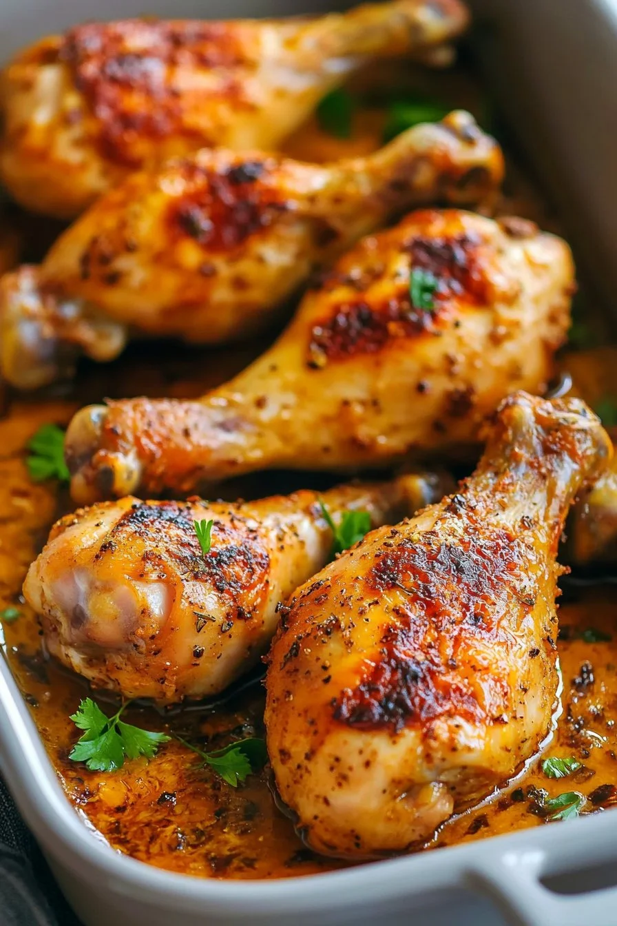 Juicy Chicken Drumsticks in the Oven