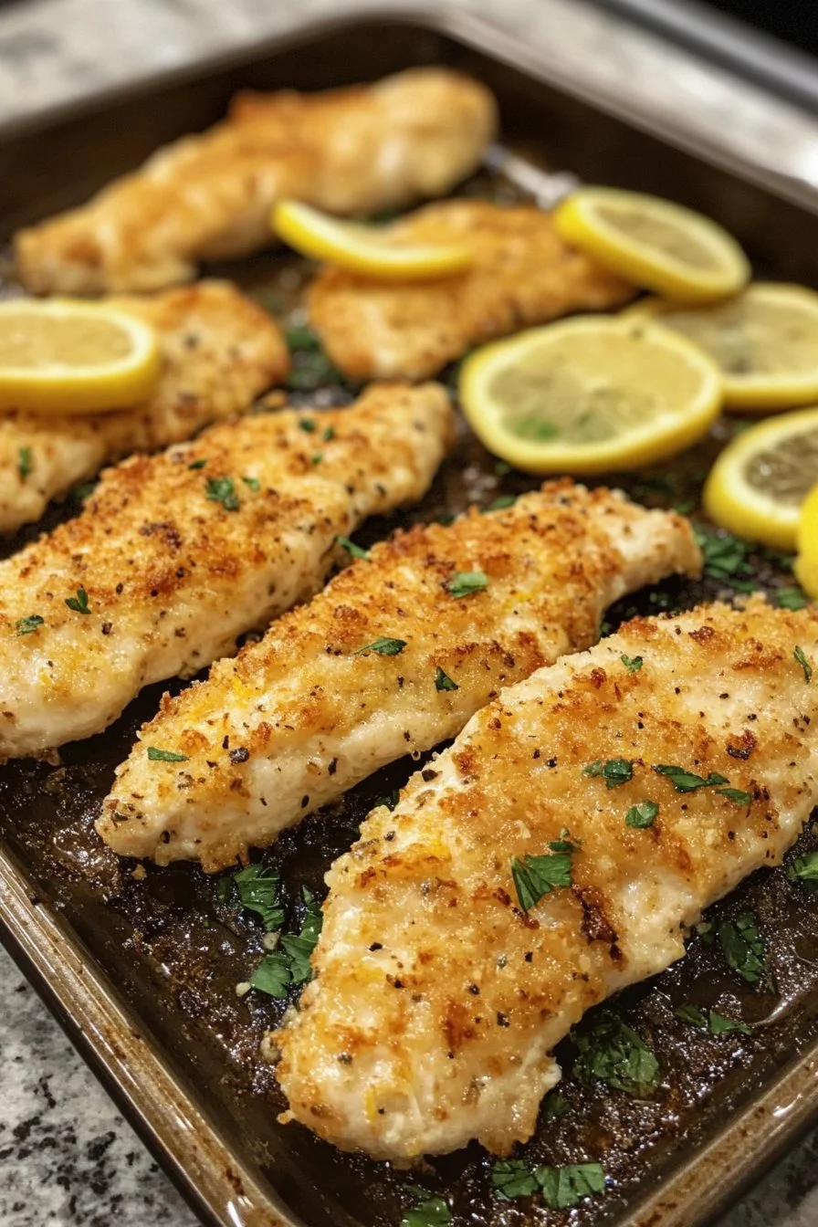 Lemon Garlic Parmesan Chicken Tenders