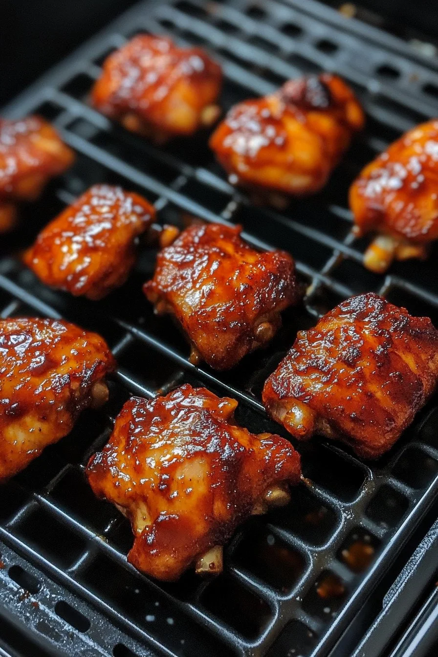 Sticky Sweet Chili Chicken Thighs in Air Fryer
