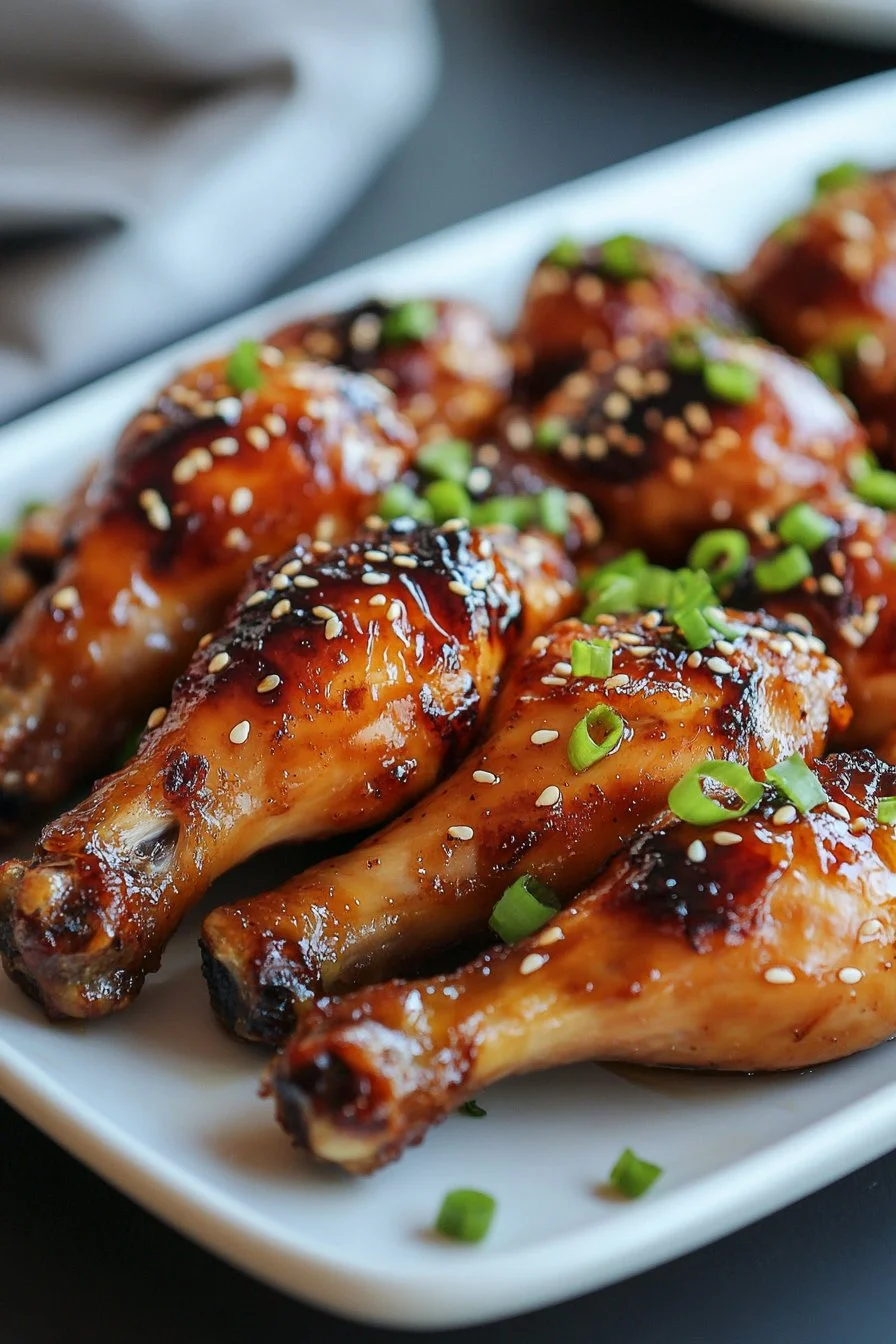 Sweet Soy Glazed Chicken Drumsticks