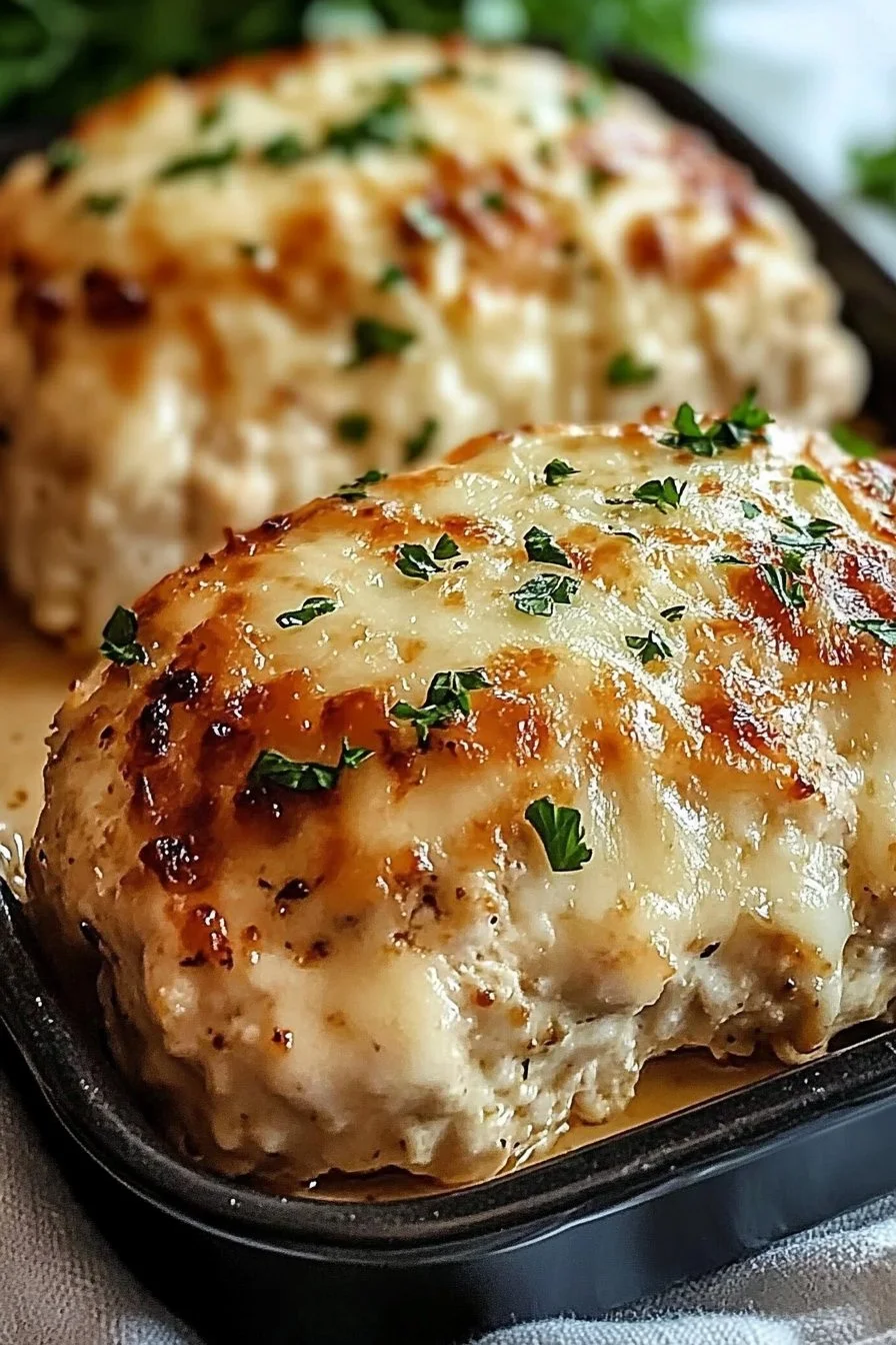 Garlic Parmesan Chicken Meatloaves