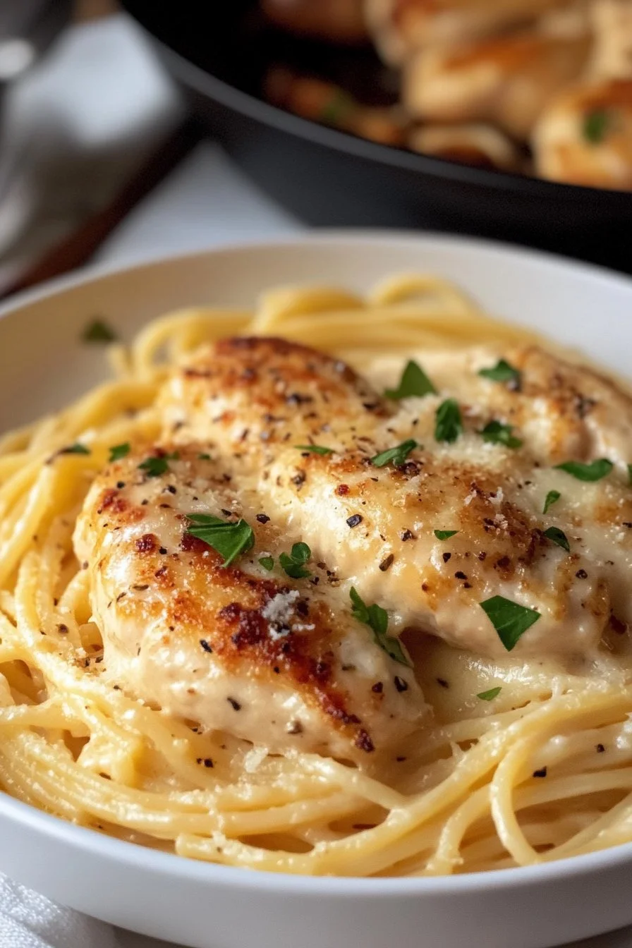 Creamy Garlic Parmesan Chicken Pasta