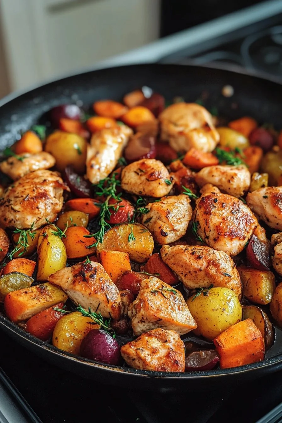 One Pan Chicken and Veggies