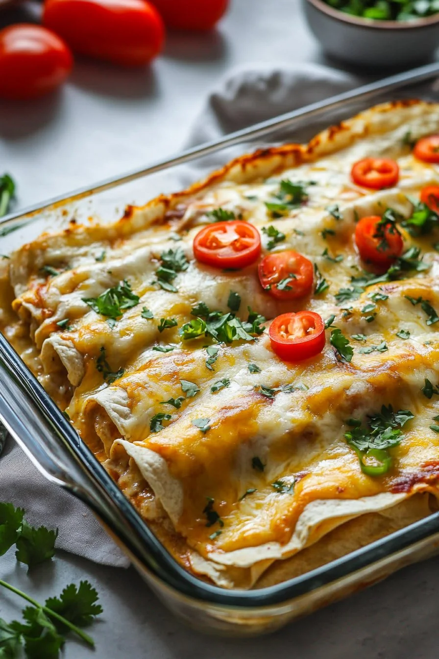 White Chicken Enchiladas