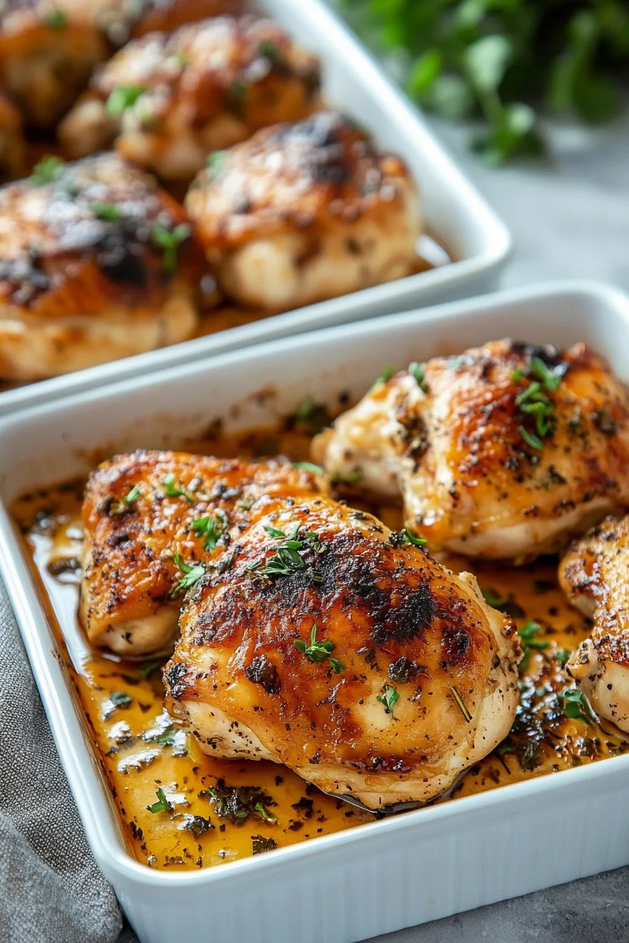 Easy Baked Chicken Thighs Recipe