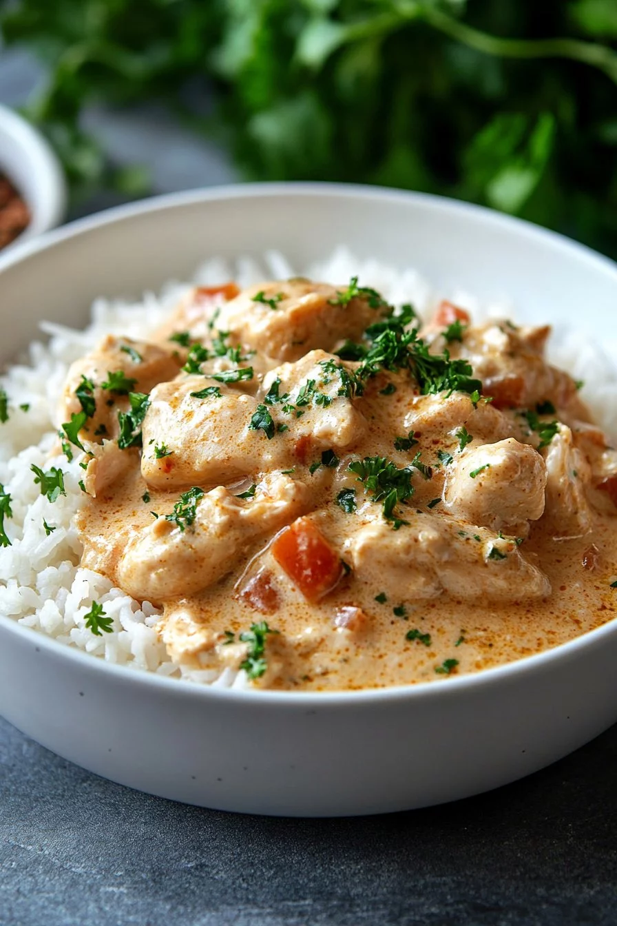 Creamy Smothered Chicken and Rice