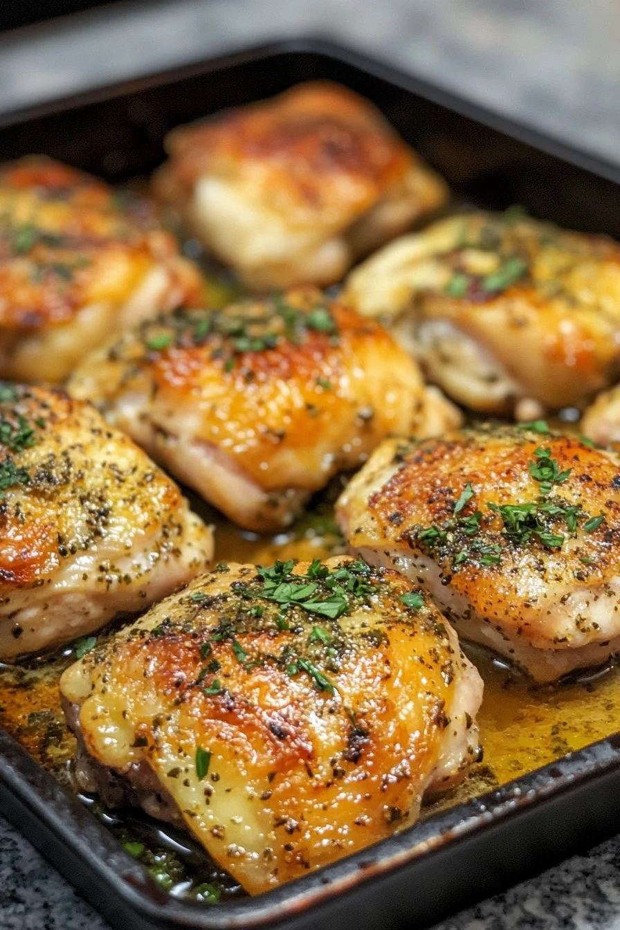 Baked Ranch Roast Chicken Thighs