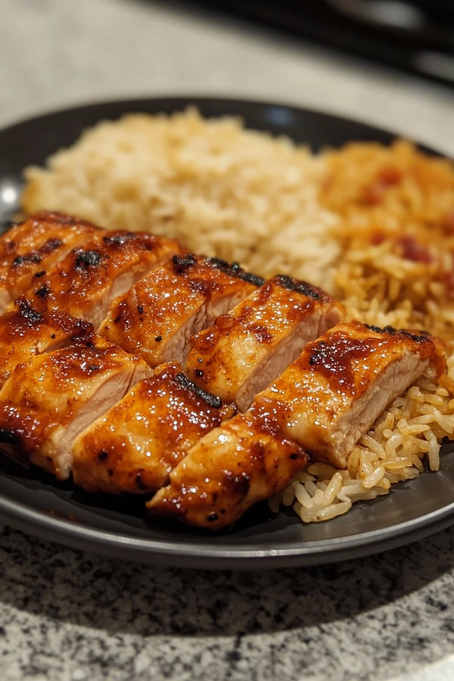 Honey BBQ Chicken Rice