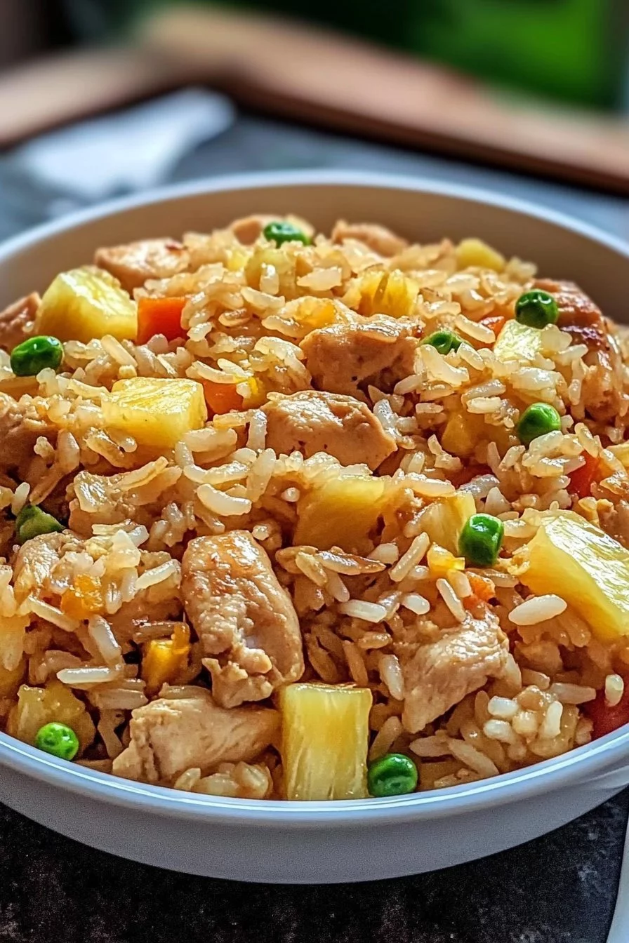 Pineapple Chicken Fried Rice