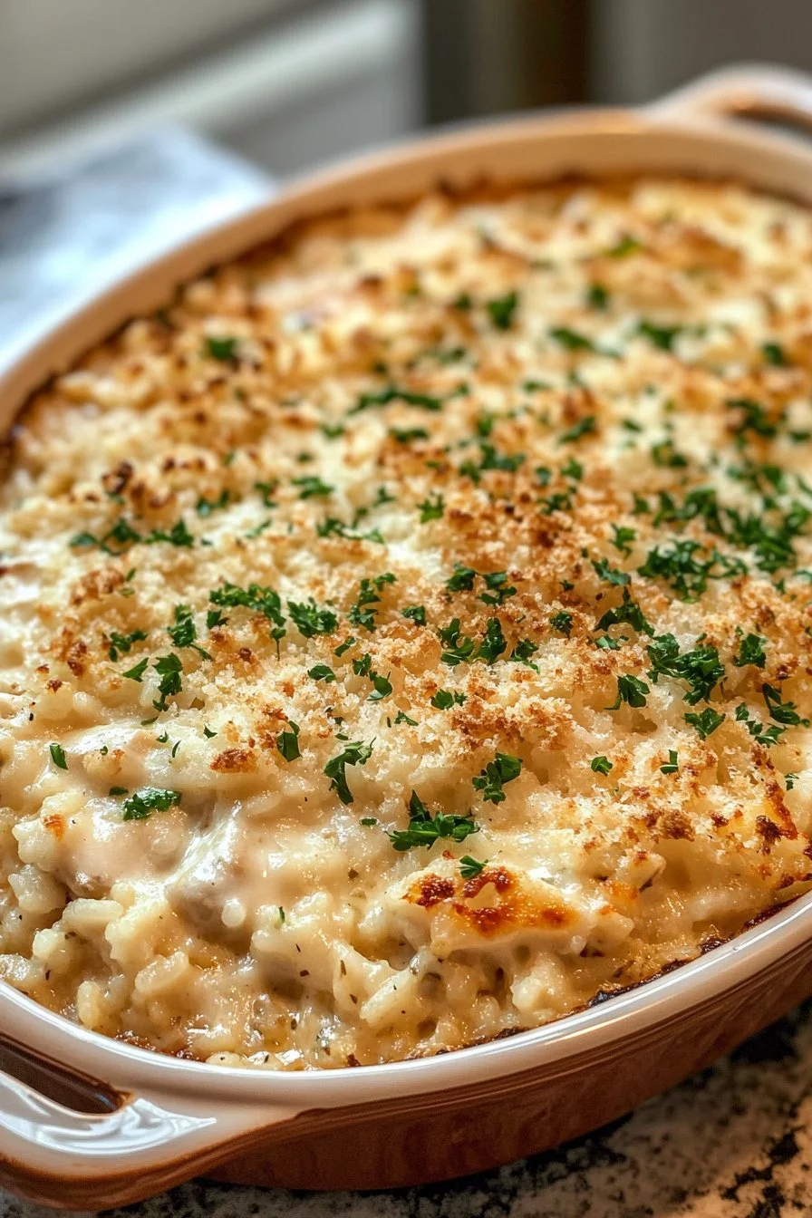 Creamy Chicken & Rice Bake