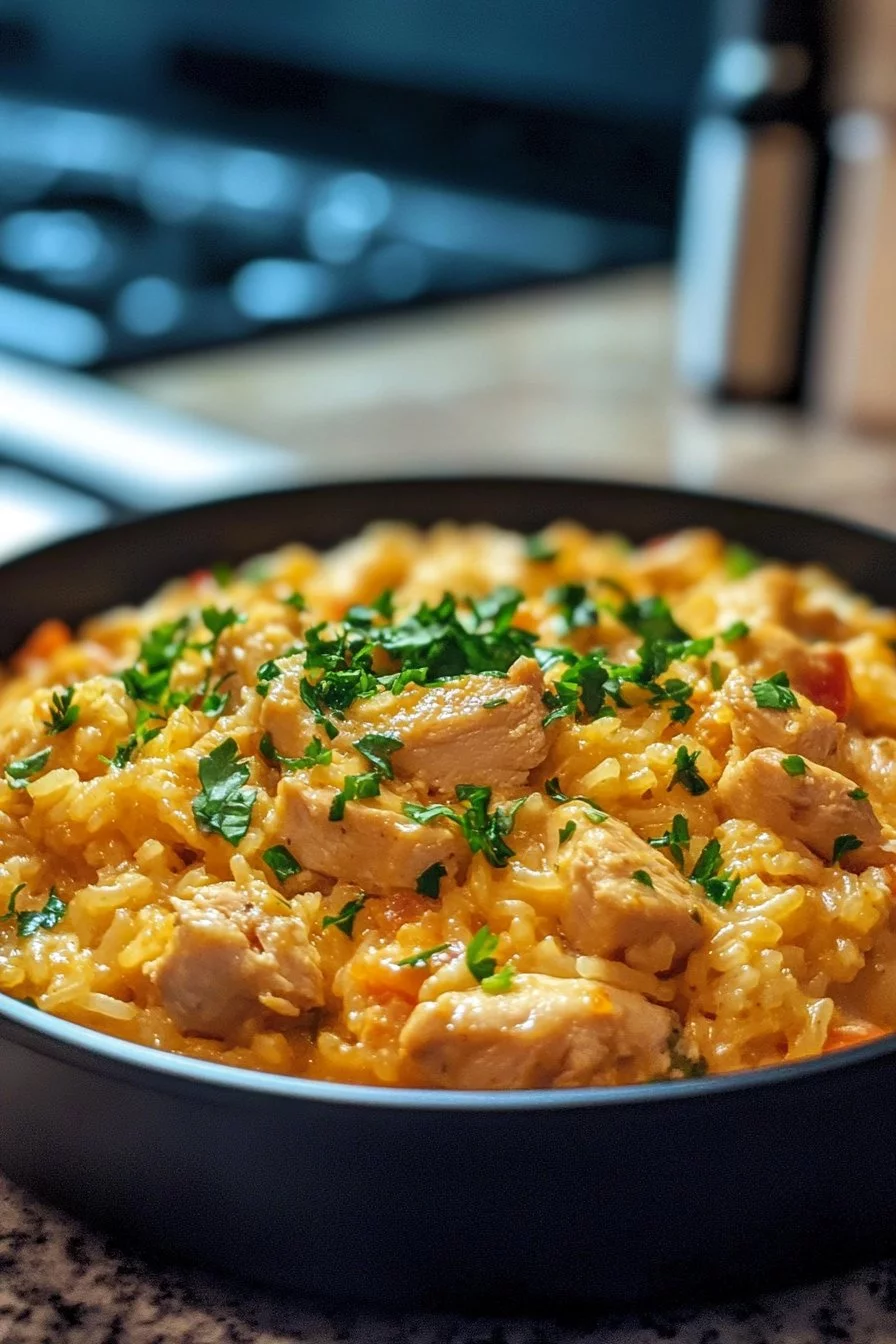 Cheesy Chicken and Rice