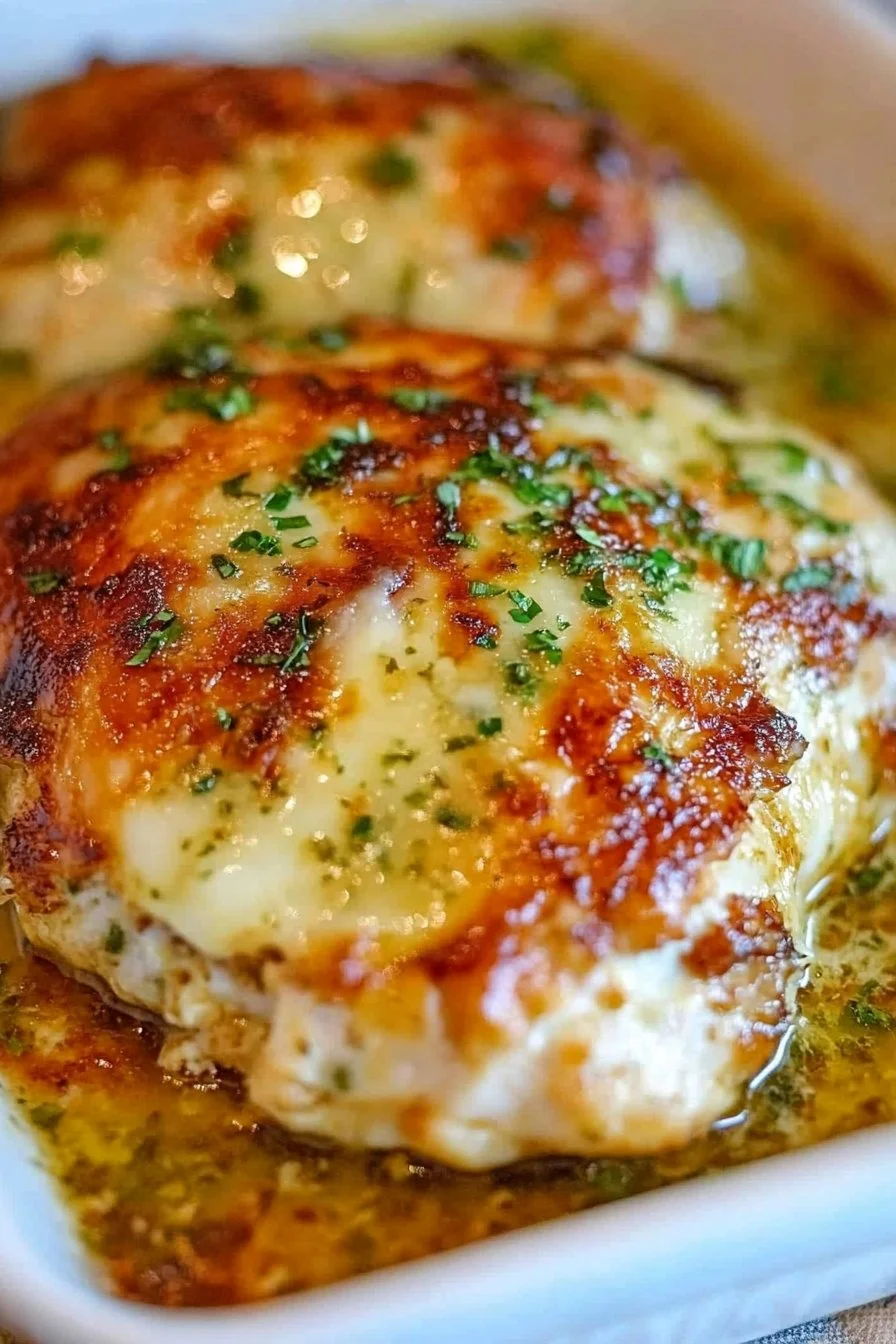 Golden Baked Provolone Chicken