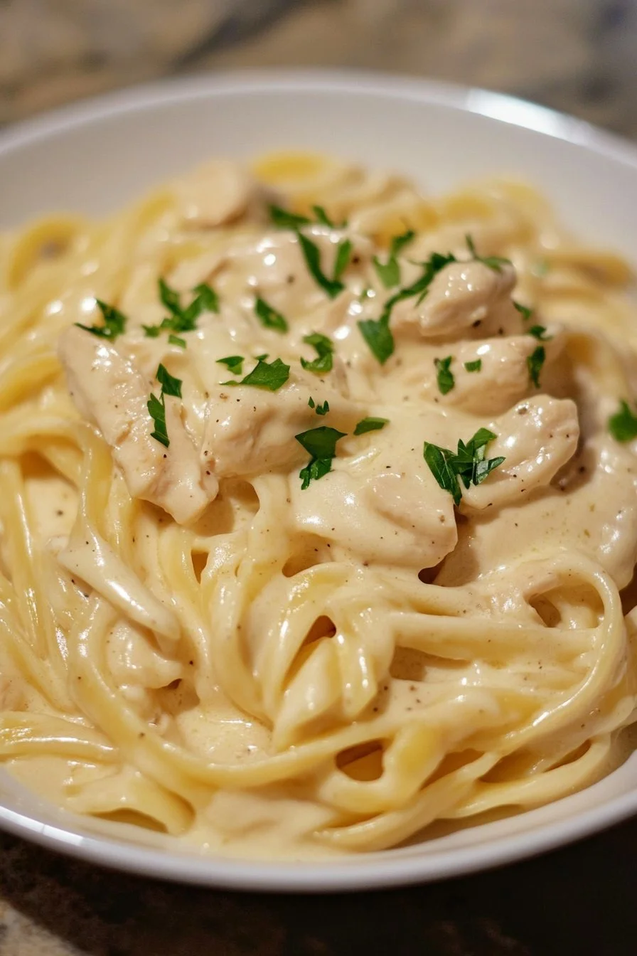 Creamy Chicken Fettuccine Alfredo
