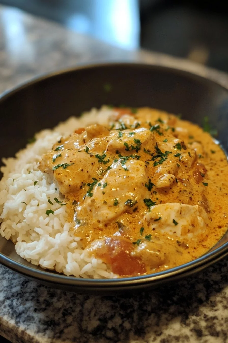 Creamy Smothered Chicken and Rice