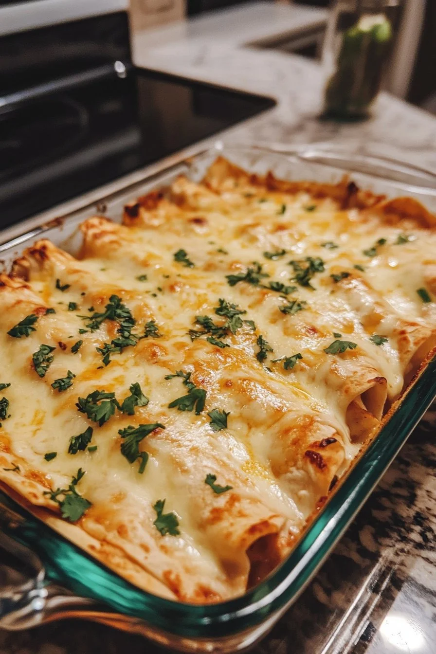 White Chicken Enchiladas Recipe