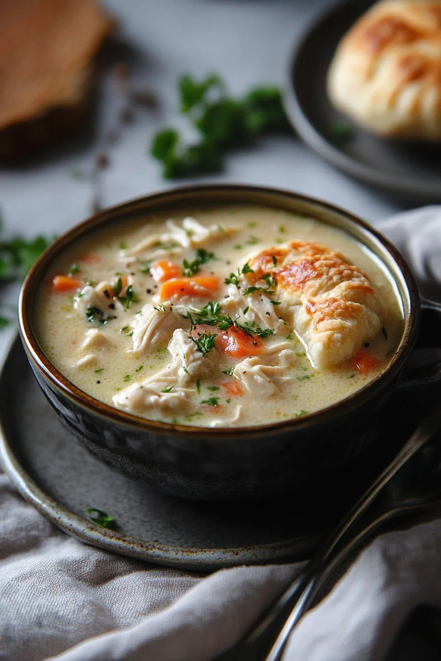 Healthy Chicken Pot Pie Soup