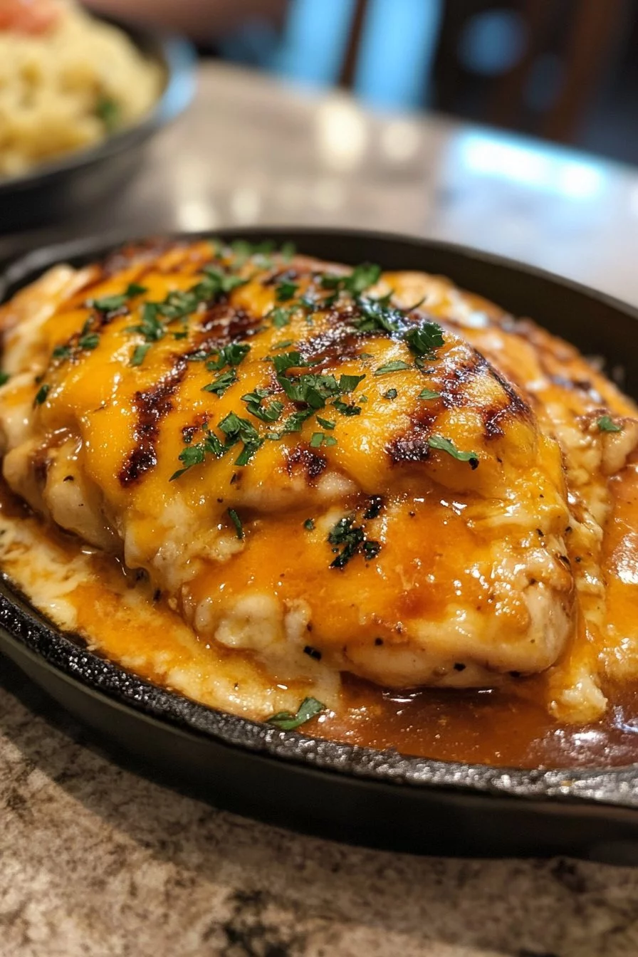 Texas Roadhouse Smothered Chicken with Jack Cheese