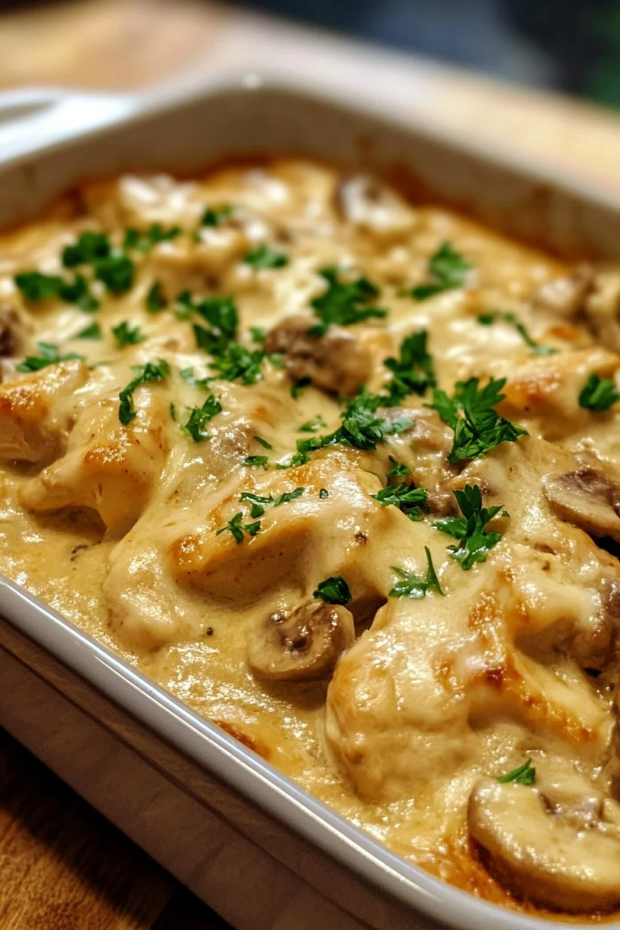 Baked Chicken Stroganoff