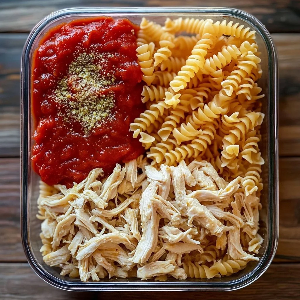 Delicious Italian chicken casserole served in a baking dish
