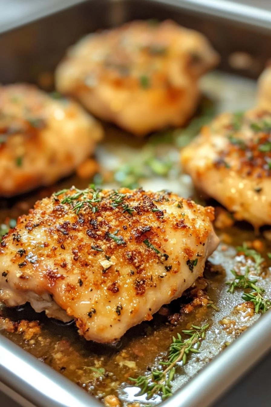 Garlic Parmesan Chicken Thighs