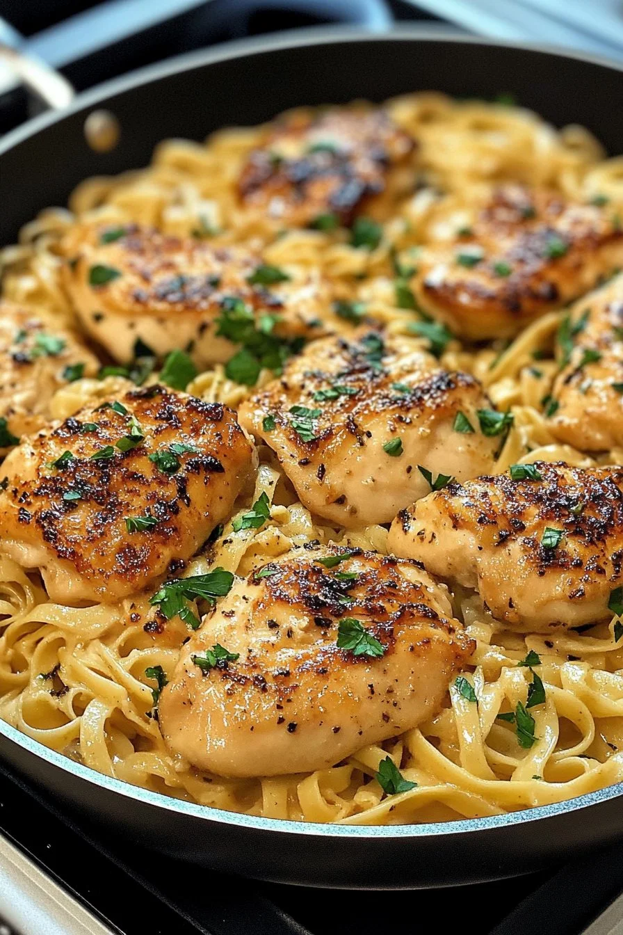 Easy One-Pan Chicken with Buttered Noodles