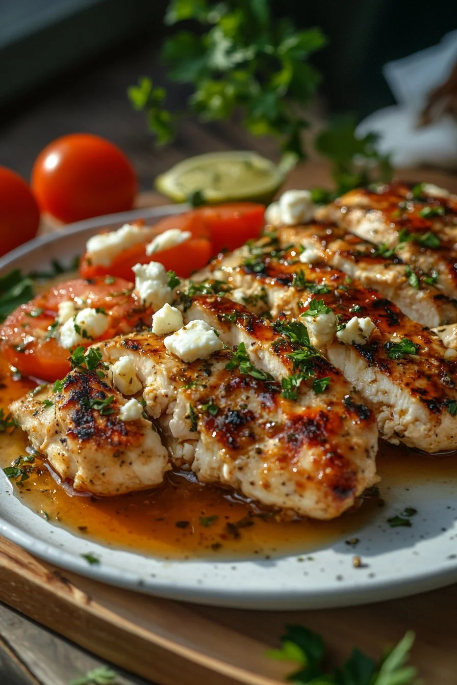 Hot Honey Infused Feta Chicken