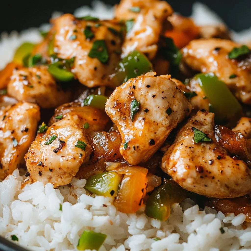 Delicious one pot chicken dish prepared using the chicken cooking method.