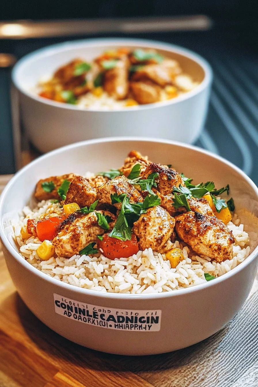 Creamy Cajun Chicken and Rice Bowls