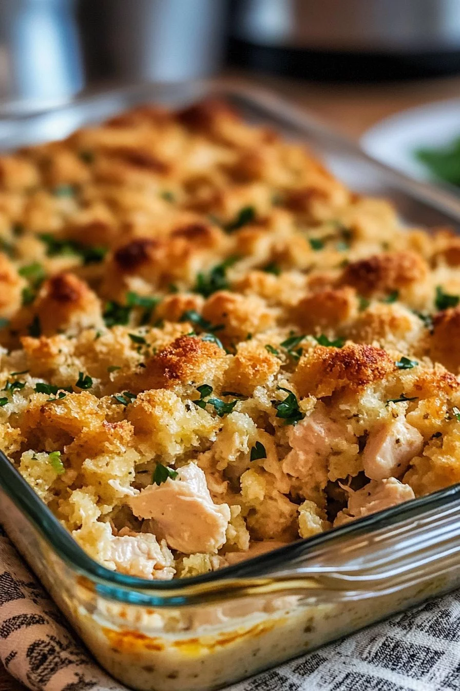 Dolly's Chicken and Stuffing Casserole
