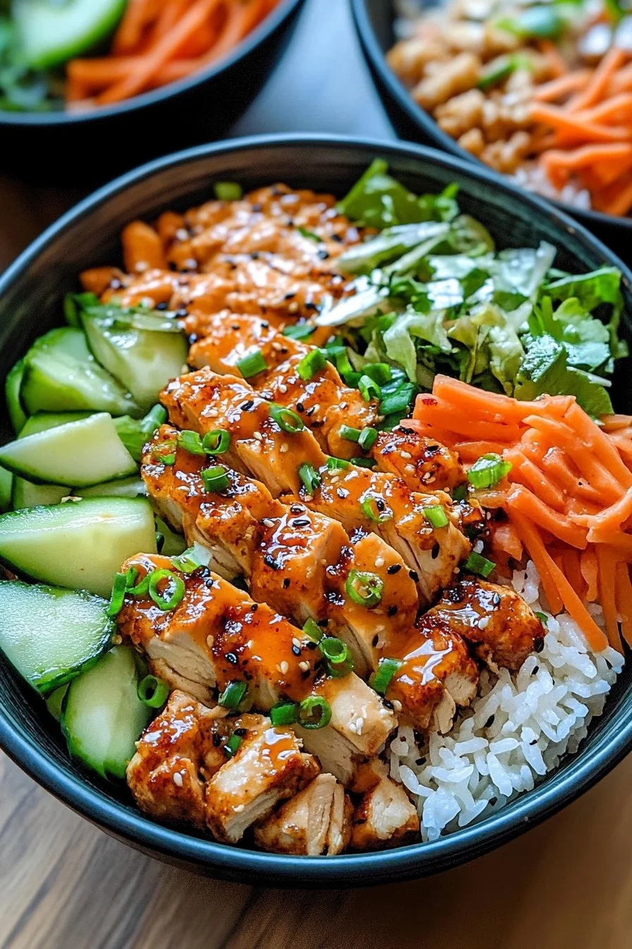 Bang Bang Chicken Rice Bowl